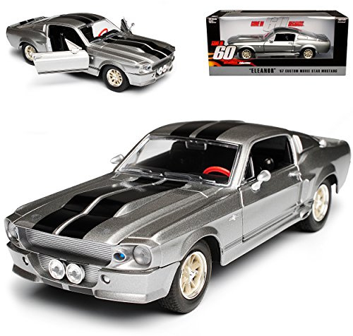 alles-meine.de GmbH Ford Shelby Mustang GT500 Eleanor Nur Noch 60 Sekunden 1/24 Greenlight Modell Auto mit individiuellem Wunschkennzeichen