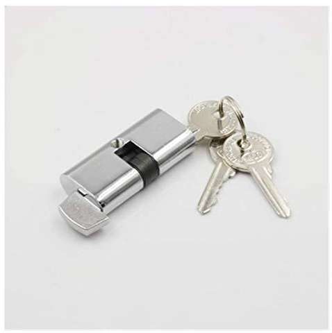 Serratura a Cilindro Della Porta Porta Interna Serratura Core 54mm Lock Foro Cilindro Blocco Vetro Sliding Door Block Interno(Copper)