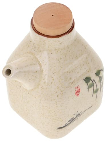 POPETPOP Botella De Aceite De Cerámica Dispensador De Salsa De Soja Para Cocina Vinagrera Para Mesa Para Aceite y Vinagre