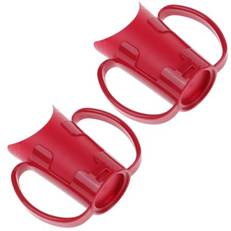 IMUSINICE Medical Training Mug for Elderly with Dual Handles and Nose Cutout, 2pcs Plastic Care Cups for Bedridden Patients, Anti-choke Drinking Beakers Suitable for Hospital Therapy