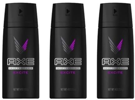 AXE Men Excite Deodorant Body Spray, 150ml, Pack of 3