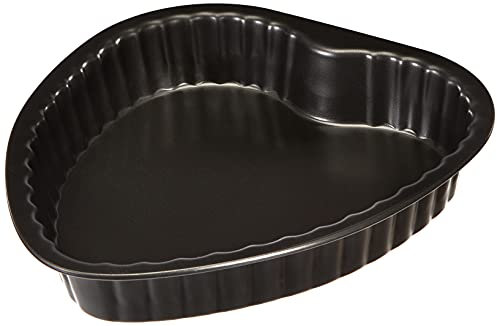 Guardini, Stampo cuore 25x25 cm, Acciaio con rivestimento antiaderente, Nero, Made in Italy, Linea Arianna