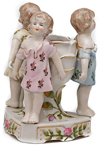 aubaho Los niños de Porcelana Bowl, florero escudilla Estilo Antiguo araña Vela