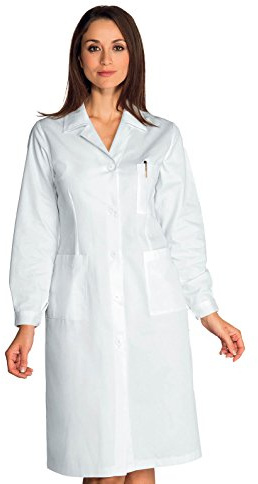 Isacco 008000M Donna Camice, Taglia M, Bianco