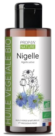 Huile de Nigelle Bio (Cumin noir) - Nigella sativa seed oil -100% pure et naturelle - 100ml - PROPOS'NATURE