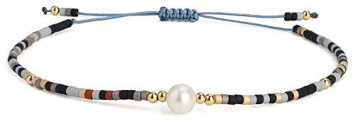 KELITCH Neue Freundschaftsarmbänder Gewebte Miyuki-Perlenarmbänder für Damen Armbänder Armreifen (Bunte N)