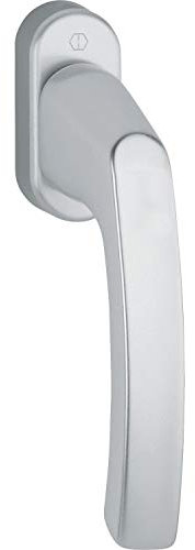 HOPPE 102202360 Maniglia per finestra LIÈGE – Viti nascoste, 7 x 40, argento anodizzato, silber eloxiert