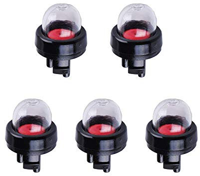 5Pcs Pompetta di Innesco a Scatto,Sostituzione della lampadina di innesco,lampadina di innesco della del carburante,Primer Lampadina Lampadina del Carburante per Tosaerba Motoseghe Spazzaneve Trimmer