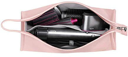 BUBM Travel Storage Bag Compatible with Dyson Airwrap Styler, Shark Flexstyle Air Styling & Drying System, Portable Carrying Case Organizer for Airwrap Styler and Attachments,Pink