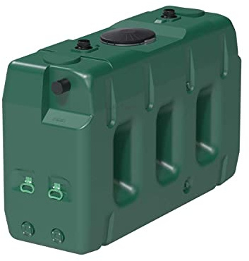 Roth Werke 3000 Liter Regenwassertank Industriespeicher Basis, Kunststoff, Rechteckig, Grün