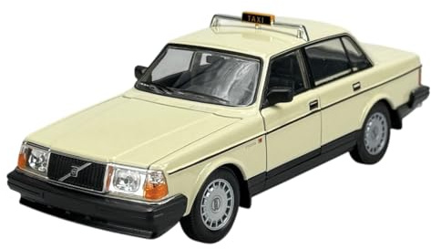 Welly NEK-Models 24102 kompatibel mit Volvo 240 GL, Taxi Deutschland, 1986 Creme, 1:24, Fertigmodell…