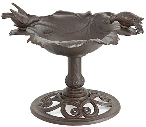 Moritz Vogeltränke 51 x 46 x 42 cm Gusseisen Wildvogeltränke Vogelbad Vogeltrinkschale Vogelbecken