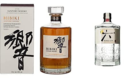 Hibiki Suntory Japanese Whisky 70 cl & Roku Gin Craft Gin Japonais 43% - 70cl