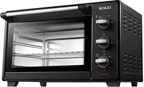 Horno de microondas en plata Tact Premium convección halógena horno ideal para asar, hornear, estética y práctica