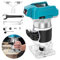 Cordless Palm Hand Routers for Makita 18V Battery with 15pcs Bits, Brushless Wood Trim Router for Wood Working Joiner Cutting, 6 Speed ​​Adjustment, 0-22000r/Min, 1/4, 6 mm, (Battery Not Included)