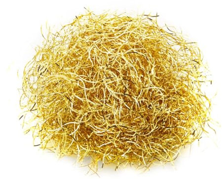 Cheveux d'ange pour Noël et l'Avent - Environ 15 g - Doré