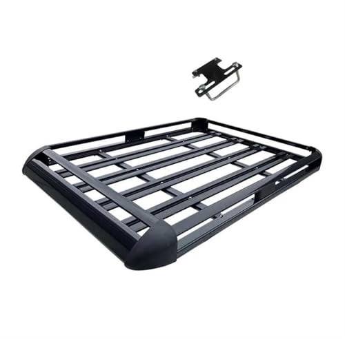 DZSCHUNLUSM Dachträger 130/140x100CM Autodach-Gepäckträgerkorb Dachgepäckträger Auto(Black 130X100CM)