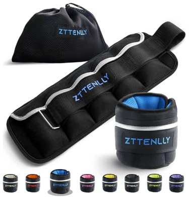 ZTTEN Gewichtsmanschetten für Knöchel & Handgelenk - Verstellbar （0.9-4.5 kg/Paar), Atmungsaktives Mercerized Cotton, Rutschfester Komfort für Training, Joggen, Fitness - Unisex & Kinder