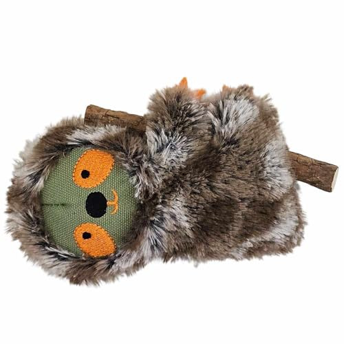 Nobby Perezoso de Peluche con bastón, con cacatnip de 13 cm
