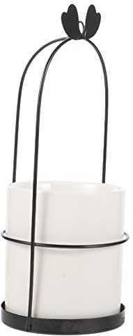 Cabilock Organizador de Utensilios Grande de Cerámica y Metal Soporte para Cubiertos Decorativo Diseño Moderno para Cocina y Comedor Accesorio Práctico de Almacenamiento