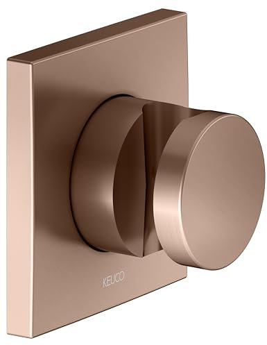KEUCO Brausehalter, Rosette eckig, 59591290002, Farbe: Rotgold gebürstet