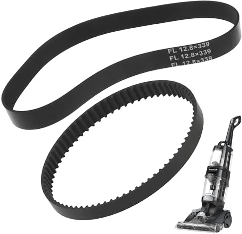 Ersatz-Antriebsriemen für Staubsauger 3M-273 FL12,8 x 339 für Vax ECB1SPV1 Platinum Power Max Teppichreiniger, 2 Stück