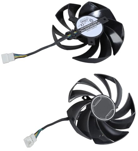 UncleS Ventola Raffreddamento per Schede Grafiche DC12V da 95 Mm per La Scheda Video RTX4060 4060ti Garantisce Controllo della Temperatura Ventola Raffreddamento in Plastica