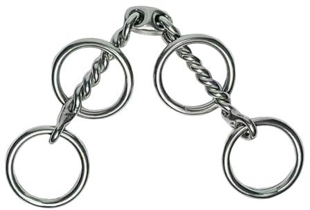 F Fityle de Filete para Caballos, Ligero, Profesional, Resistente, de Metal, Acero Inoxidable, Accesorios para Deportes ecuestres.