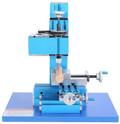 Mini fresatrice per metalli, strumento fai da te motorizzato da banco per hobby, formazione scientifica e modellismo - Micro fresatura per la lavorazione del legno e dei metalli