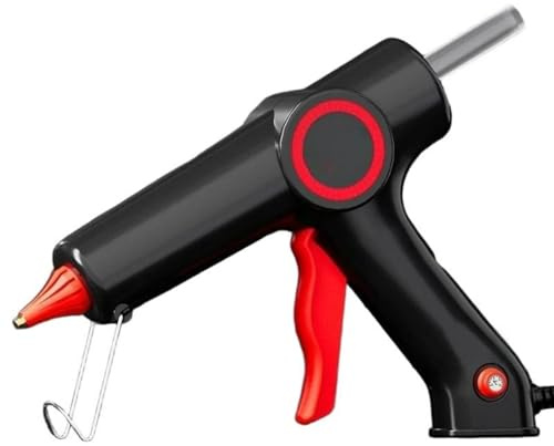 Pistola for colla a caldo con temperatura regolabile, stick di da 11 mm e ugello in rame, pistola for silicone for fai te riparazione utensili elettrici Pistola per colla a caldo