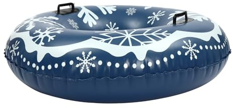 Snow Sleds for Kids and Adults PVC Inflatable Sled Round 40in 220lbs Capacity Winter Outdoor
