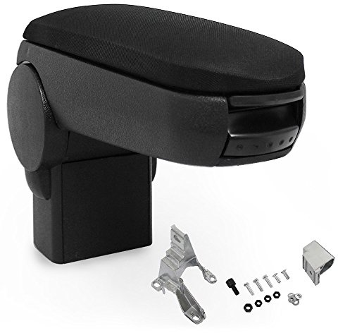 pro.tec Mittelarmlehne passgenau VW Golf IV, Bora, Beetle Mittelkonsole Auto Armlehnenbox Textil Schwarz