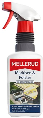 MELLERUD Markisen & Polster Imprägnierung | 1 x 0,5 l | Effizientes Mittel zum Schutz vor Feuchtigkeit und Schmutz von Textilien im Außenbereich