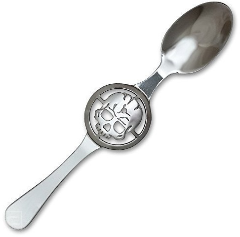 1x Absinth Löffel Skull - Absinthe Skull Spoon - Cuillère à Absinthe originale
