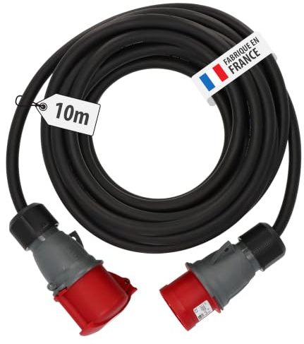 Brennenstuhl Kabel Verlängerungskabel CEE IP44 10 m 32 A/415 V schwarz