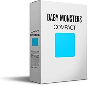 Baby Monsters Compact – Matratze für Kinderwagen blau