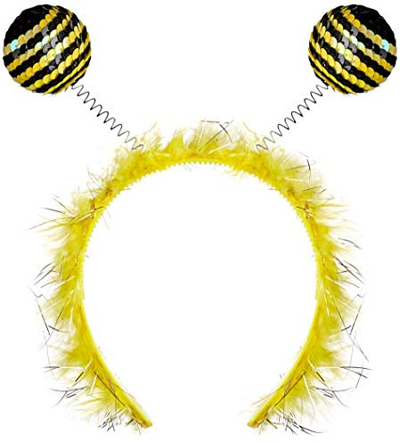 Balinco Bienen Haarreif – Karneval & Fasching Kostüm-Accessoire – Onesize Gelb/Schwarz