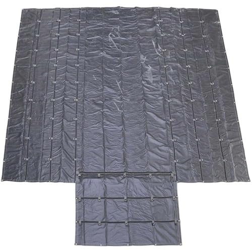 US Cargo Control 20 Feet x 20 Feet Flatbed Tarp, 14 Ounce Lightweight Tarp for Flatbed Truck, 6 Foot Drop & Flap, PVC-Coated Polyester Protects Cargo