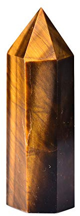 Natural Tiger Eye Crystal Point Stone Quartz Crystal Wand Crafts Mineral 50-80mm för heminredning ornament DIY Present-Tigers Eye_60-70mm