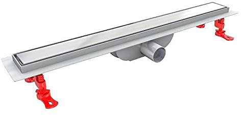 Tycner 800mm Long INOX Walk-in Bathroom Floor Linear Shower Tile Mounting Channel Drain