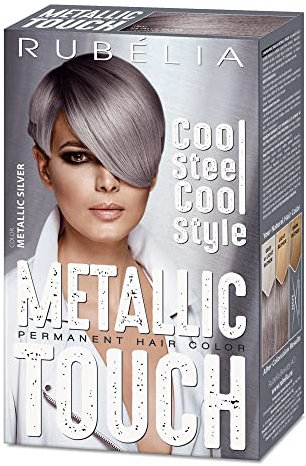 Rubélia Metallic Touch permanente Haarfarbe - Metallic Silber, 1er Pack - 115 ml