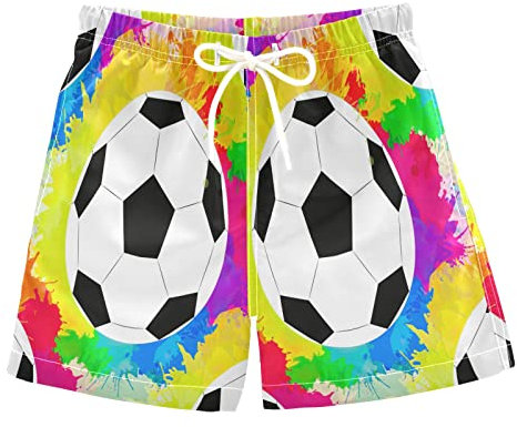 Jungen Badehose Sommer Kordelzug Kleinkind Schwimmbrett Shorts Schnell Trocknend Kleine Jungen Badeanzug Strand Hawaii Urlaub 2T-16, mehrfarbig, 128