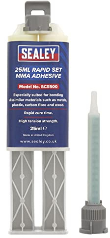 Sealey SCS500 High Strength Rapid Set Multi Material Adhesive inc. Carbon Fibre