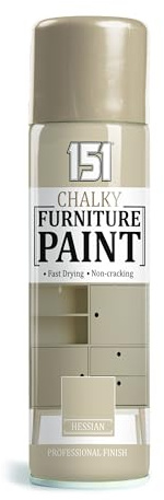 Inspired Essentials Multi-Purpose Spray Paint 400ml for Metal, Wood, Plastic, Walls, Aerosol Spray with Perfect Finish (Chalky Nat Hessian, Pack of 1)