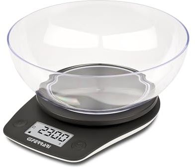 G3 Ferrari G20161 Equa Bilancia da cucina, Ciotola 2L, display retroilluminato, 0,1 gr/Kg, Sensore ad alta precisione