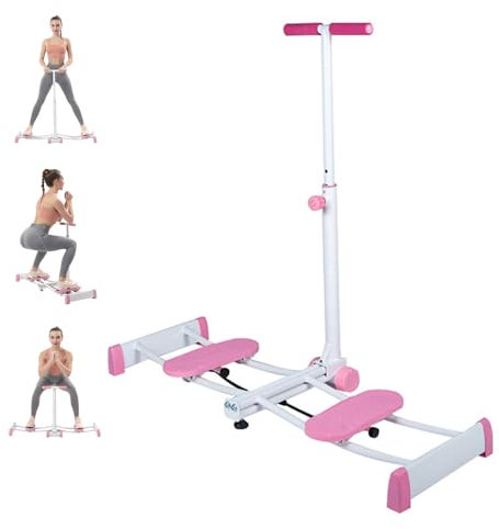 MaGiLL Beintrainer, 2-in-1-Skimaschine, höhenverstellbar, zusammenklappbares Beintrainingsgerät, Tragkraft 150 kg, Skitrainingsmaschine, Beintraining, Beckenmuskel-Hüfttrainer