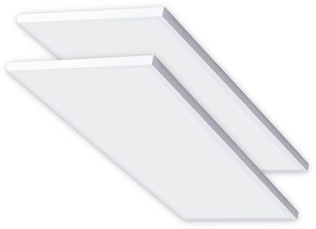 CLAR - Plafon LED techo Rectangular 90x30, Panel LED Superficie, Panel LED para Cocina, Plafon Rectangular LED de techo, 36W 4000ºK (Pack 2)