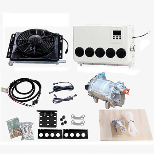 Gtzly Climatiseur Camping Car 12V, Mini Climatiseur 12 Volts 6000 BTU, for Camping-Cars, Bus, Remorques, Tracteurs, Camping-Cars, Climatisation de Stationnement, Refroidissement Rapide, Faible Bruit