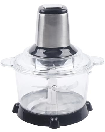 5L Multizerkleinerer Elektrisch, 300W Zerkleinerer Küche Elektrisch, 10000rpm Elektrischer Mini Universalzerkleinerer 4 Klingen Mixer Klein 25x28cm für Fleisch, Obst, Gemüse