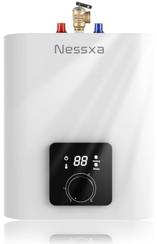 1.6 Gallon Electric Mini Tank Water Heater, 110V 1500W Point of Use On Demand Under Sink Instant Hot Water Heater for Home Kichen Bathroom